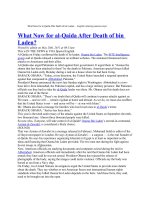 Luyện nghe tiếng anh: What Now for al-Qaida After Death of bin Laden? docx