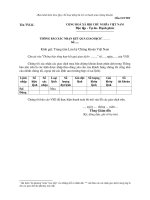 MẪU THÔNG BÁO XÁC NHẬN KẾT QUẢ GIAO DỊCH ppt