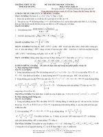 Đề thi thử đại học năm 2011 môn toán trường THPT Tứ Kỳ ppt