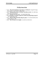 Khảo sát kinh doanh của một khách sạn trong nền kinh tế thị trường phần 10 pdf