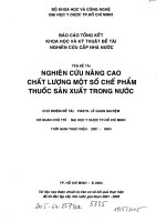 Nâng cao chất lượng chế phẩm thuốc trong nước part 1 doc