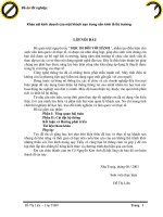 Khảo sát kinh doanh của một khách sạn trong nền kinh tế thị trường phần 1 docx