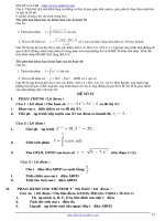 Tổng hợp 100 đề thi thử tốt nghiệp THPT phần 6 ppsx