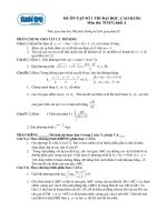 ĐỀ ÔN TẬP SỐ 1 THI ĐẠI HỌC, CAO ĐẲNG Môn thi: TOÁN, khối A pps