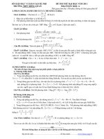 ĐỀ THI THỬ ĐẠI HỌC NĂM 2011 MÔN: TOÁN, KHỐI A - TRƯỜNG THPT ĐỒNG QUAN doc