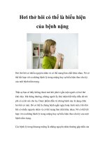 Hơi thở hôi có thể là biểu hiện của bệnh nặng potx