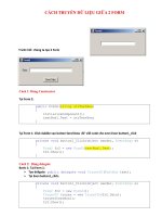 Cách truyền dữ liệu giữa 2 form ppt