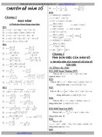 KHẢO SÁT HÀM SỐ VÀ CÁC CÂU HỎI LIÊN QUAN docx