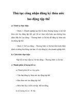 Thủ tục công nhận đăng ký thỏa ước lao động tập thể ppsx