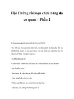 Hội Chứng rối loạn chức năng đa cơ quan – Phần 2 pptx