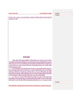 Luận văn tốt nghiệp: Thống kê tai nạn giao thông và thực trạng quản lý xe cơ giới hiện nay tại Việt Nam phần 8 potx