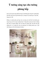 Ý tưởng sáng tạo cho tường phòng bếp pdf