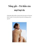 Nắng gắt – Tử thần của mọi loại da pptx