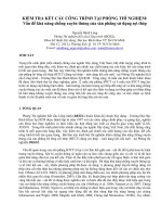 KIỂM TRA KẾT CẤU CÔNG TRÌNH TẠI PHÒNG THÍ NGHIỆM: Vấn đề khả năng chống xuyên thủng của sàn phẳng sử dụng sợi thép potx