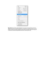 Quá trình hình thành giáo trình hướng dẫn cách sử dụng các menu tổng quát trong main menu p4 pdf