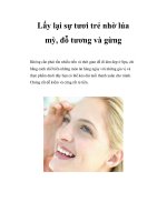 Lấy lại sự tươi trẻ nhờ lúa mỳ, đỗ tương và gừng pdf