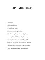 HIV - AIDS – Phần 4 docx