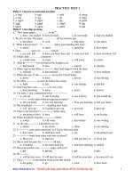 Tổng hợp đề thi trắc nghiệm môn tiếng anh - Đề số 01 pot