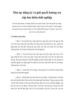 Thủ tục đăng ký và giải quyết hưởng trợ cấp bảo hiểm thất nghiệp pdf