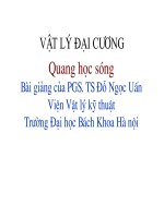 Vật lý đại cương - Quang học sóng phần 1 pps