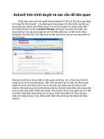 ActiveX trên trình duyệt và các vấn đề liên quan pdf