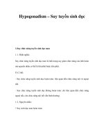 Hypogonadism – Suy tuyến sinh dục pot