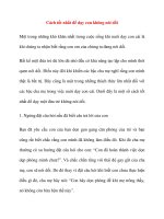 Cách tốt nhất để dạy con không nói dối ppsx