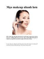 Mẹo makeup nhanh hơn ppt