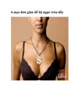 6 mẹo đơn giản để bộ ngực tròn đầy docx