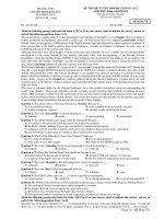 ĐỀ THI THỬ TUYỂN SINH ĐH, CĐ 2011 LẦN 2 MÔN THI: Tiếng Anh KHỐI D - Mã đề thi 570 potx