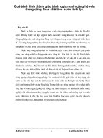 Quá trình hình thành giáo trình logic mạch cứng hệ role trong công đoạn chế biến nước tinh lọc p1 doc