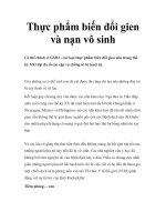 Thực phẩm biến đổi gien và nạn vô sinh docx