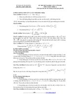 ĐỀ THI THỬ ĐẠI HỌC NĂM 2011 MÔN: TOÁN potx