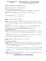 ĐỀ THI THỬ ĐẠI HỌC LẦN 3 NĂM 2011 Môn Toán - Khối D - TRƯỜNG THPT CHUYÊN  HÀ TĨNH ppt