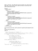 bài tập kỹ thuật load XML vào dataset và insert vào database doc