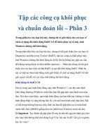 Tập các công cụ khôi phục và chuẩn đoán lỗi – Phần 3 doc