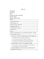 Quản lý và sử dụng nguồn vốn tài trợ của WB cho dự án tài chính nông thôn tại Sở giao dịch III ngân hàng đầu tư và phát triển Việt Nam