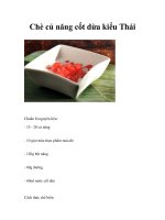 Chè củ năng cốt dừa kiểu Thái doc