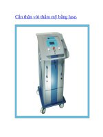 Cẩn thận với thẩm mỹ bằng laser potx