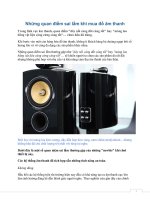 Những quan điểm sai lầm khi mua đồ âm thanh potx