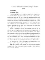 VAI TRÒ CUNG CẤP NGUỒN LAO ĐỘNG Ở NÔNG THÔN pps