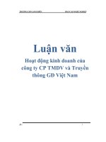 Đề tài Công tác kế toán tại công ty cổ phần thương mại dịch vụ và truyền thông GĐ Việt Nam