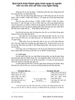 Quá trình hình thành giáo trình quản lý nguồn vốn và vốn chủ sở hữu của ngân hàng p1 pptx