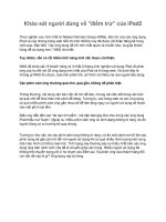 Khảo sát người dùng về 