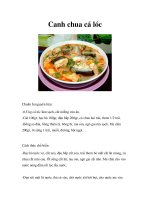 Canh chua cá lóc doc