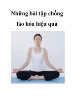 Những bài tập chống lão hóa hiệu quả potx