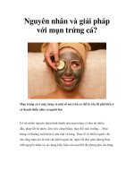 Nguyên nhân và giải pháp với mụn trứng cá? pps