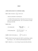 Đề thi ôn thi đại học môn toán - Đề số 5 ppsx