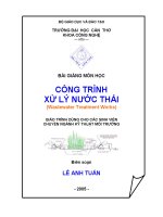 Giáo trình -Công trình xử lý nước thải- chương 1 pot
