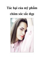 Tác hại của mỹ phẩm chăm sóc sắc đẹp pot